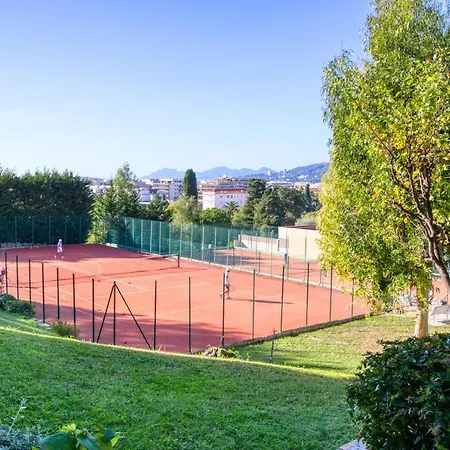 Appartement T1, Piscine, Tennis, Wifi, 5min Mer, Juan-les-pins *